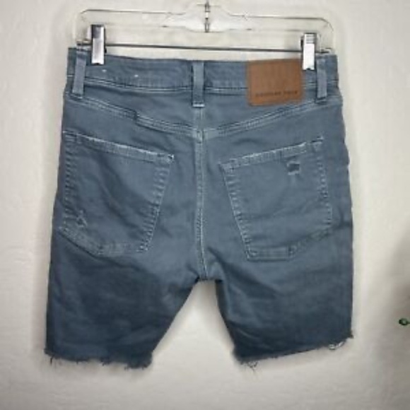 American Eagle Cutoff Jean Shorts Men's Size 28 Bermuda Distressed Denim - Picture 2 of 4